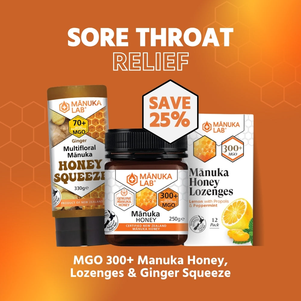 Sore Throat Relief - Manuka Lab UK