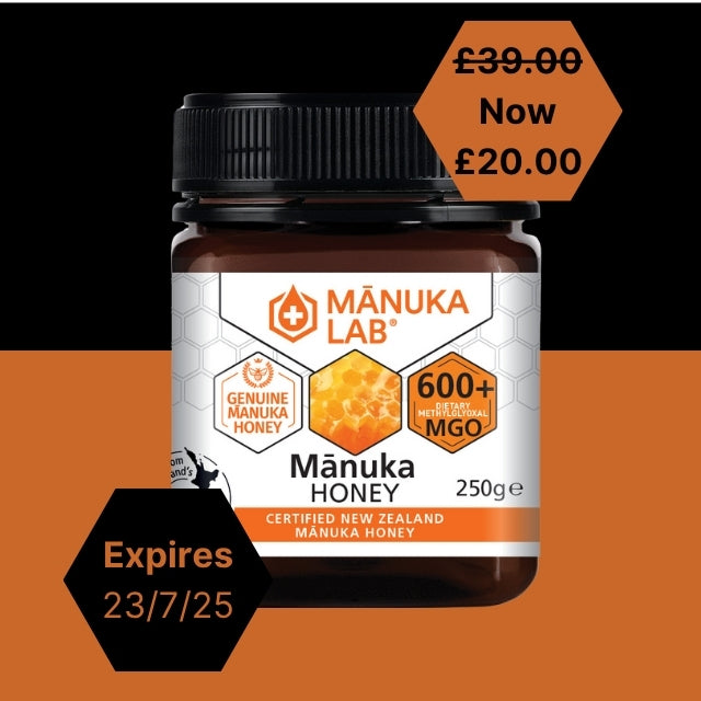 Mānuka Honey 600+ MGO 250G Expired 23/7/25
