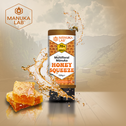 New - Squeezy  Manuka Honey - Manuka Lab UK