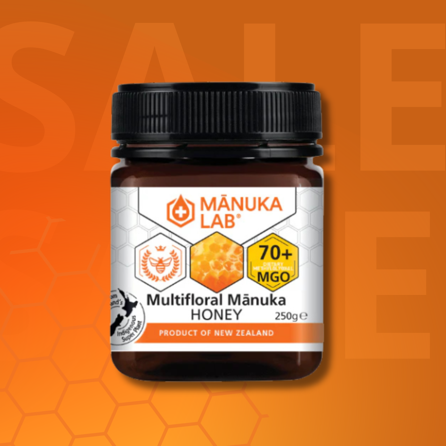 Mānuka Honey 70+ MGO 250G - Manuka Lab UK