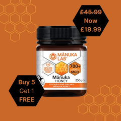 Mānuka Honey 700+ MGO 250G EXPIRY 19/2/2025 - Manuka Lab UK