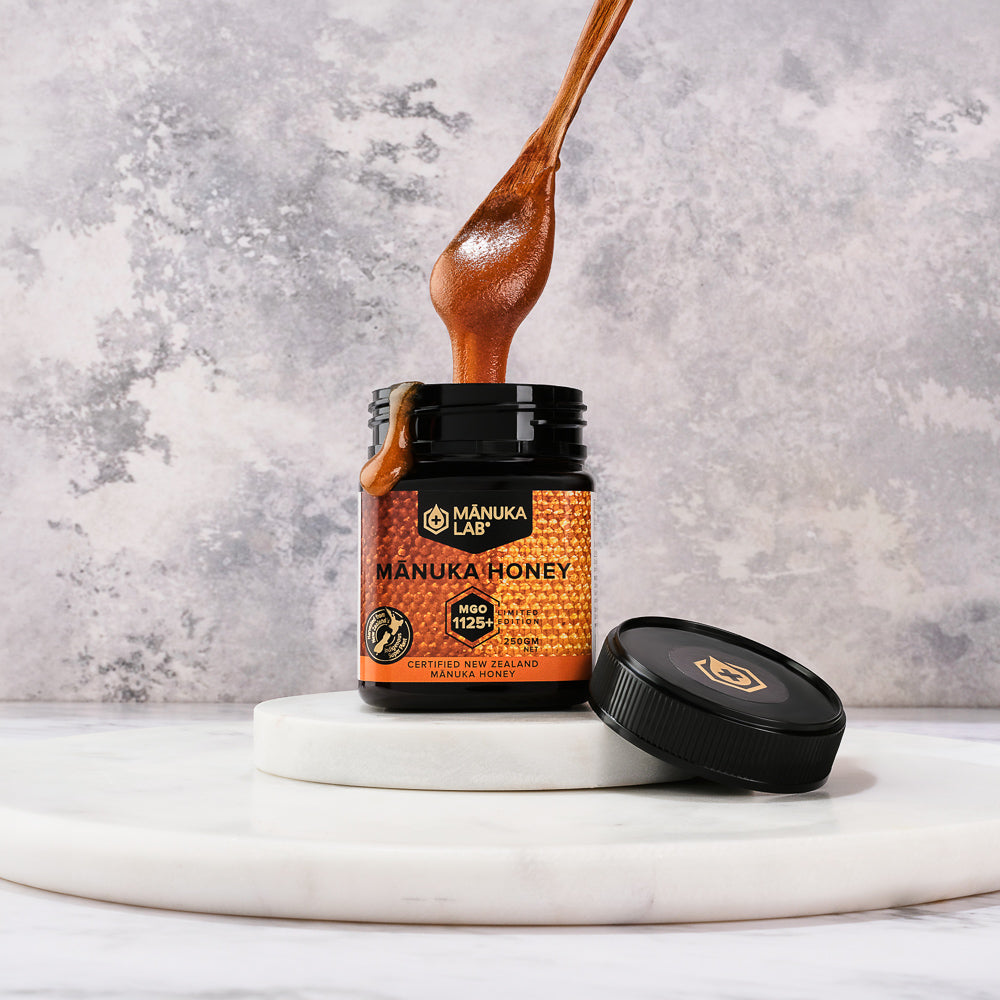 Rare High Grade Mānuka Honey 1125+ MGO 250G - Manuka Lab UK