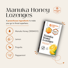 Manuka Honey Lozenges with Propolis - Manuka Lab UK