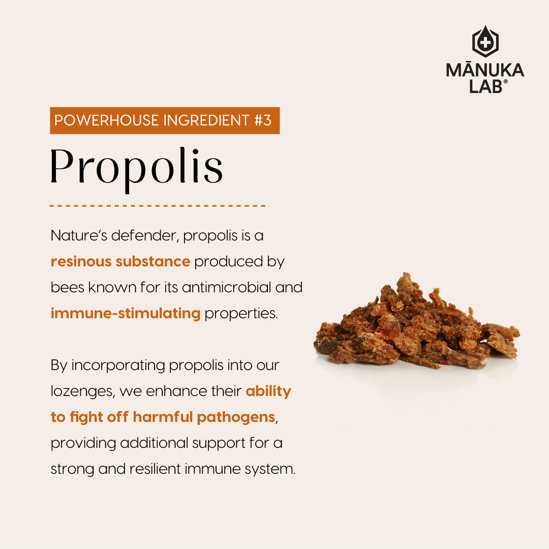 Manuka Honey Lozenges with Propolis - Manuka Lab UK