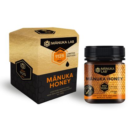 Rare High Grade Mānuka Honey 1125+ MGO 250G - Manuka Lab UK