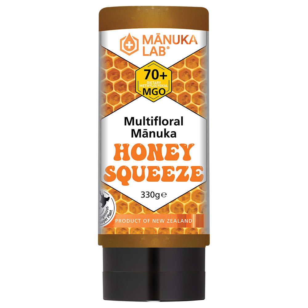 Squeezy Mānuka Honey 70+MGO 330G - Buy Online at Manuka Lab